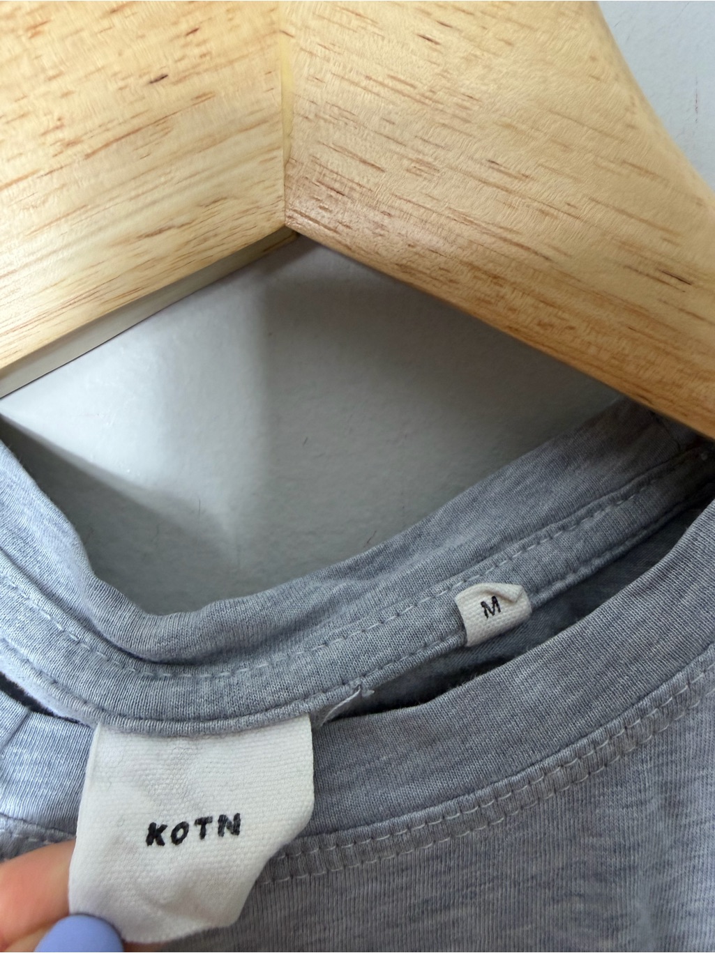 Kotn Women’s Cotton Short Sleeve Tee Shirt Essential Classic Gray Medium 451 — image 4 of 7